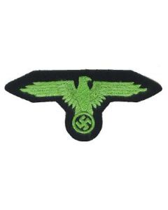 RSE48C.Waffen SS em sleeve eagle.Green thread on black.