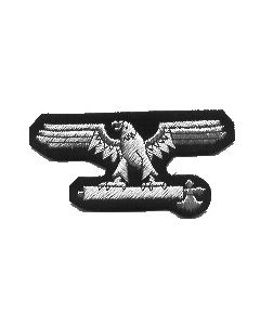 RSE219.Italian Waffen SS officer sleeve eagle.Aluminum wire on black.