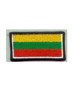 Lithuanian Armed Forces Embroidered Flag Sleeve Patch