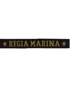 Reproduction WW2 Italian Royal Navy Cap Ribbon "REGIA MARINA"