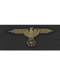 RSE442.Waffen SS woven sleeve eagle. Tan color for the fall camouflage and tropical uniforms.