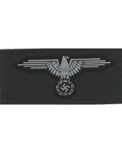 RSE443.Waffen SS woven sleeve eagle. Silver/grey thread for enlisted ranks.