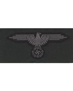 RSE472.Waffen SS woven sleeve eagle. Grey thread for enlisted ranks.